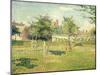 Woman on a Lawn-Camille Pissarro-Mounted Giclee Print