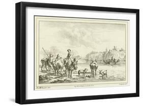 Woman on a Mule-Nicolaes Pietersz Berchem-Framed Giclee Print