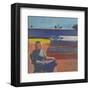 Woman on a Porch, 1958-Richard Diebenkorn-Framed Art Print