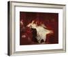Woman on a Red Sofa-Eugene Louis Lami-Framed Giclee Print