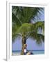 Woman on Beach, Maldives Islands, Indian Ocean-Angelo Cavalli-Framed Photographic Print