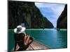 Woman on Boat, Phi Phi Island, Phuket-Angelo Cavalli-Mounted Premium Photographic Print