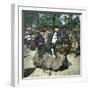 Woman on Camelback, Paris, Zoological Garden, Circa 1890-Leon, Levy et Fils-Framed Photographic Print