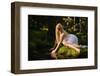 Woman on Creek-jarih-Framed Photographic Print