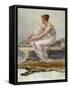 Woman on Divan by Francis Millet-Geoffrey Clements-Framed Stretched Canvas