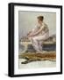 Woman on Divan by Francis Millet-Geoffrey Clements-Framed Giclee Print