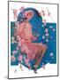 "Woman on Floral Swing,"May 19, 1928-Elbert Mcgran Jackson-Mounted Giclee Print