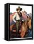 "Woman on Horse in Mountains,"October 6, 1928-William Henry Dethlef Koerner-Framed Stretched Canvas