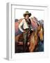 "Woman on Horse in Mountains,"October 6, 1928-William Henry Dethlef Koerner-Framed Premium Giclee Print