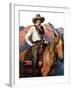 "Woman on Horse in Mountains,"October 6, 1928-William Henry Dethlef Koerner-Framed Giclee Print