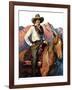 "Woman on Horse in Mountains,"October 6, 1928-William Henry Dethlef Koerner-Framed Giclee Print