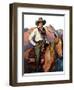 "Woman on Horse in Mountains,"October 6, 1928-William Henry Dethlef Koerner-Framed Giclee Print