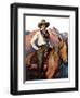 "Woman on Horse in Mountains,"October 6, 1928-William Henry Dethlef Koerner-Framed Giclee Print