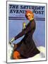 "Woman on Horseback," Saturday Evening Post Cover, September 17, 1932-Guy Hoff-Mounted Giclee Print