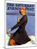 "Woman on Horseback," Saturday Evening Post Cover, September 17, 1932-Guy Hoff-Mounted Giclee Print