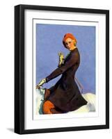 "Woman on Horseback,"September 17, 1932-Guy Hoff-Framed Giclee Print