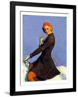 "Woman on Horseback,"September 17, 1932-Guy Hoff-Framed Giclee Print