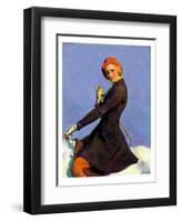 "Woman on Horseback,"September 17, 1932-Guy Hoff-Framed Premium Giclee Print