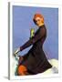 "Woman on Horseback,"September 17, 1932-Guy Hoff-Stretched Canvas
