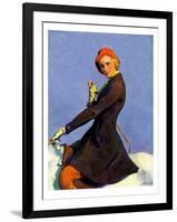 "Woman on Horseback,"September 17, 1932-Guy Hoff-Framed Giclee Print