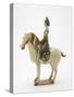 Woman on Horseback, Tang Dynasty, C.700-750-null-Stretched Canvas