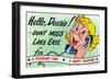 Woman on Phone Telling Dearie not to Miss Lake Erie for Vacation-Lantern Press-Framed Art Print