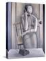 Woman on Phone-Ruth Addinall-Stretched Canvas