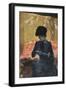 Woman on Red Sofa, 1876-1878-Giuseppe De Nittis-Framed Giclee Print