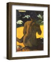 Woman on Shore, 1892-Paul Gauguin-Framed Giclee Print