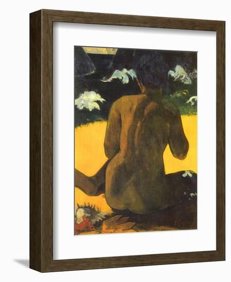 Woman on Shore, 1892-Paul Gauguin-Framed Giclee Print