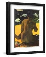 Woman on Shore, 1892-Paul Gauguin-Framed Giclee Print