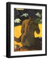 Woman on Shore, 1892-Paul Gauguin-Framed Giclee Print