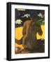 Woman on Shore, 1892-Paul Gauguin-Framed Giclee Print