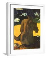 Woman on Shore, 1892-Paul Gauguin-Framed Giclee Print