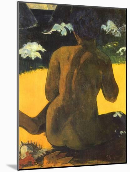 Woman on Shore, 1892-Paul Gauguin-Mounted Giclee Print