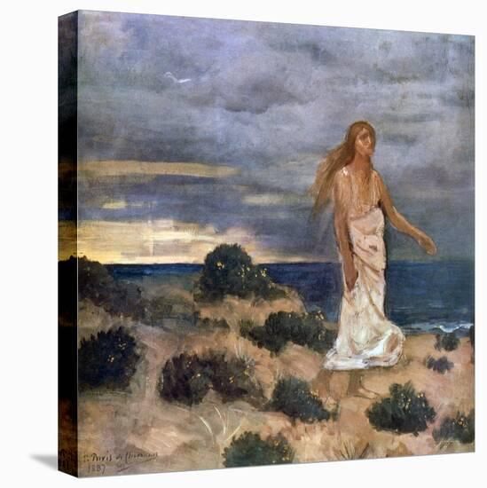 Woman on the Beach, 1887-Pierre Puvis de Chavannes-Stretched Canvas