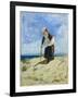 Woman on the beach, circa 1875-Giuseppe or Joseph de Nittis-Framed Giclee Print