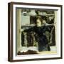 Woman Opening a Window-Edouard Vuillard-Framed Premium Giclee Print