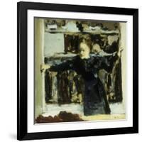 Woman Opening a Window-Edouard Vuillard-Framed Giclee Print