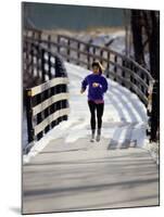 Woman Out for a Fitness Run-null-Mounted Photographic Print