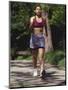 Woman Out on a Fitness Walk-Paul Sutton-Mounted Premium Photographic Print