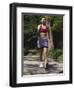 Woman Out on a Fitness Walk-Paul Sutton-Framed Photographic Print