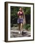 Woman Out on a Fitness Walk-Paul Sutton-Framed Photographic Print