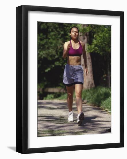 Woman Out on a Fitness Walk-Paul Sutton-Framed Photographic Print