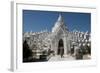 Woman Outside Hsinbyume (Or Myatheindan) Pagoda, Mingun, Myanmar (Burma)-Annie Owen-Framed Photographic Print