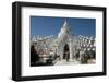 Woman Outside Hsinbyume (Or Myatheindan) Pagoda, Mingun, Myanmar (Burma)-Annie Owen-Framed Photographic Print