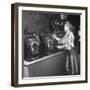 Woman Participating in WWII War Bond Rally in Gambling Casino-John Florea-Framed Photographic Print