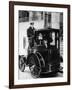 Woman Passenger in a 1910 Taxi Cab, New York, USA, C1910-null-Framed Photographic Print