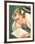 Woman, People Reading Books, Women Magazine, UK, 1942-null-Framed Giclee Print