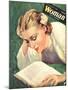 Woman, People Reading Books, Women Magazine, UK, 1942-null-Mounted Giclee Print